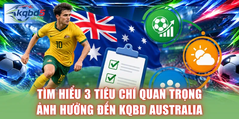 Tìm hiểu 3 tiêu chí quan trọng ảnh hưởng đến KQBD Australia